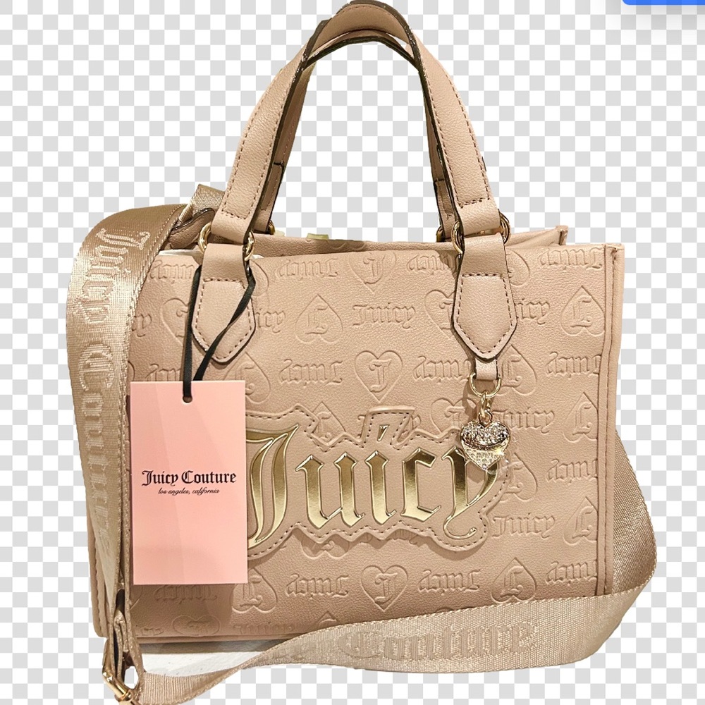 JUICY COUTURE CAFE UPGRADE U MINI TOTE CROSSBODY BAG - Approx 9.5L x 7.5H x 5.5W